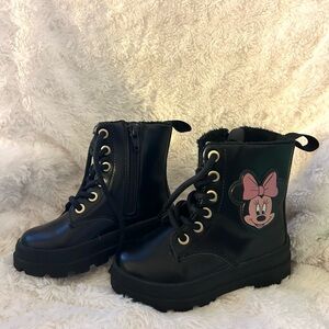Disney Black Mini Girls Boots Booties